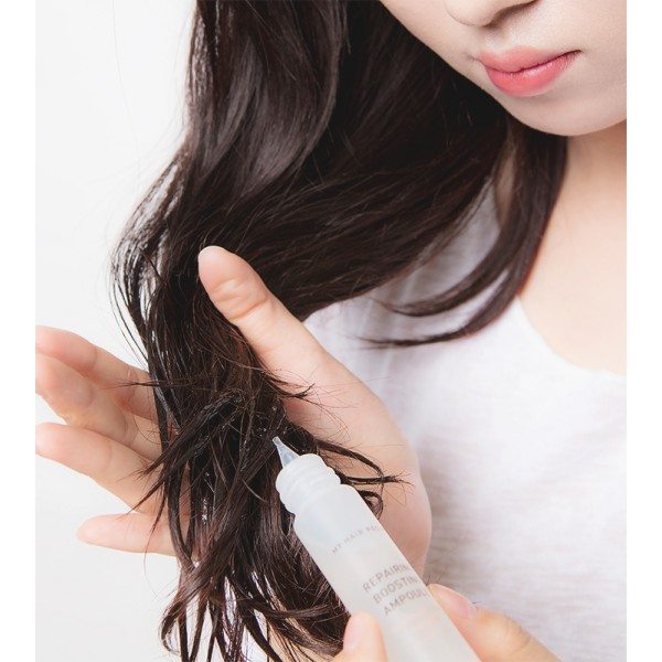 Innisfree My Hair Recipe Repairing Boosting Ampoule hair care routine korean hair care guide