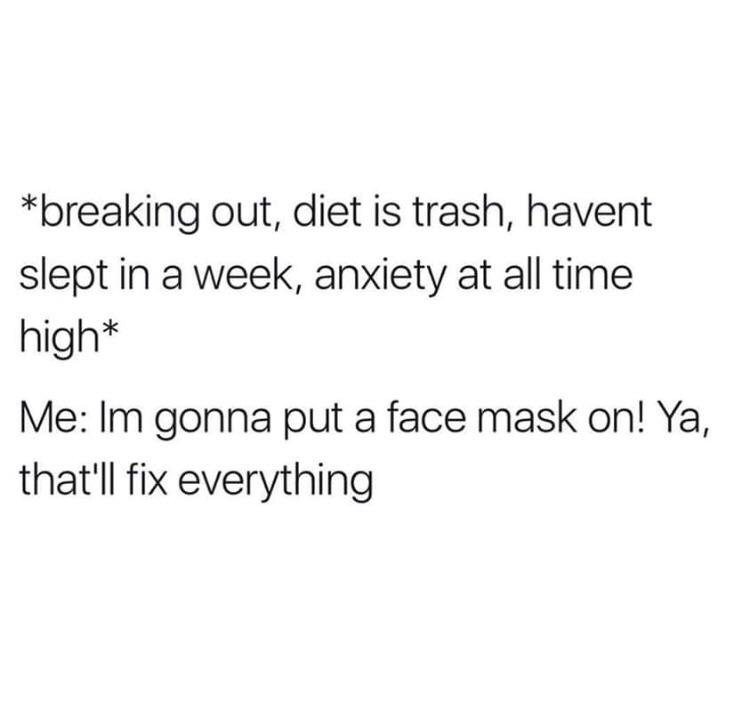 self-care with sheet masks