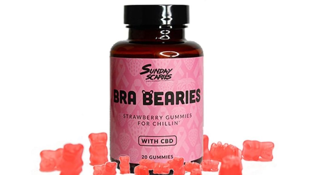 Sunday Scaries Bra Berries Strawberry Gummies