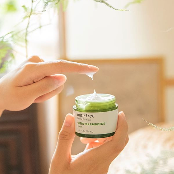 innisfree green tea probiotics cream