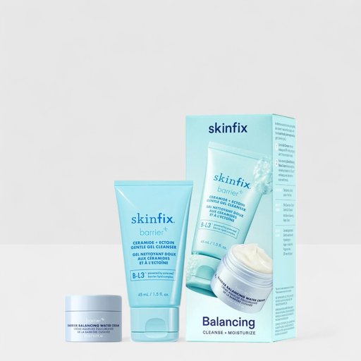 Balancing Cleanse + Moisturize Duo with Ceramides and Hyaluronic Acid