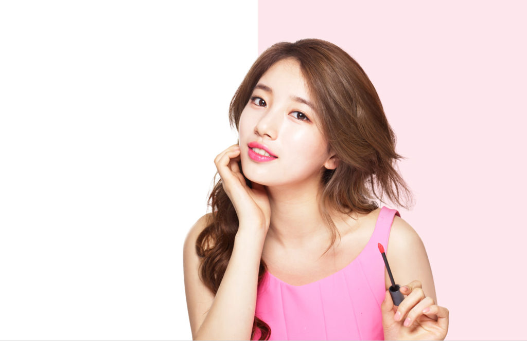 K-pop star and actress Suzy for The Face Shop.