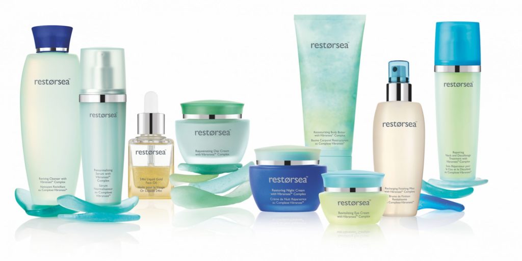 Restorsea products lined up in image